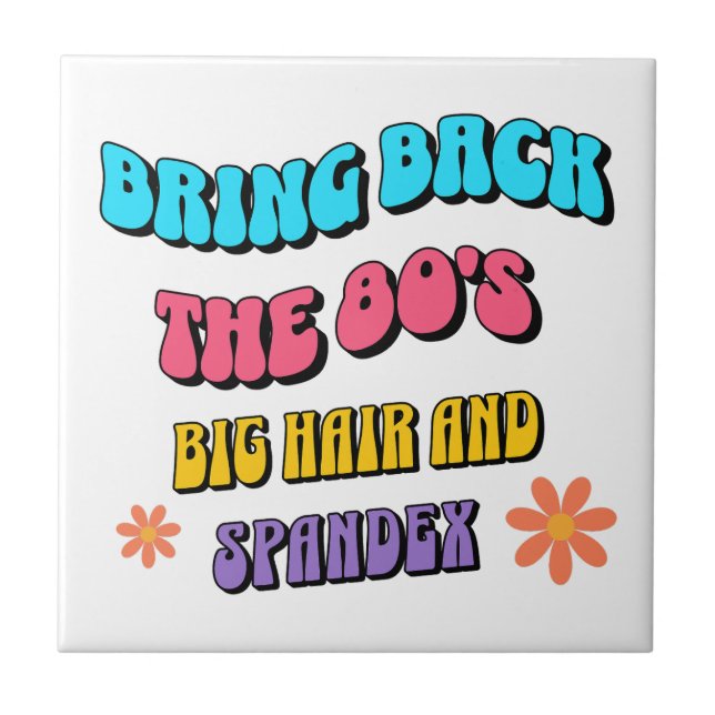 Bring Back die 80er Fliese (Vorderseite)
