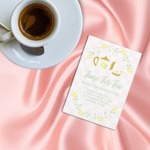 Bring deine Lieblingstee: Florale Babyparty