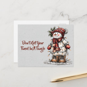 Bring deinen Weihnachtsbaum nicht durcheinander Sc Postkarte