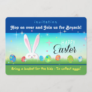 Bring ein Korb für die Kinder um Ostereier zu samm Einladung