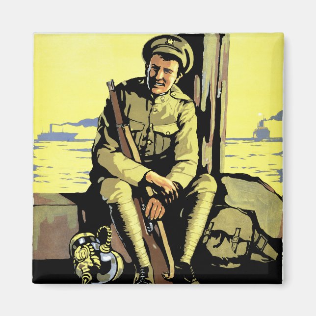 Bring ihm Zuhause mit dem Siegeskredit Magnet (Vorne)