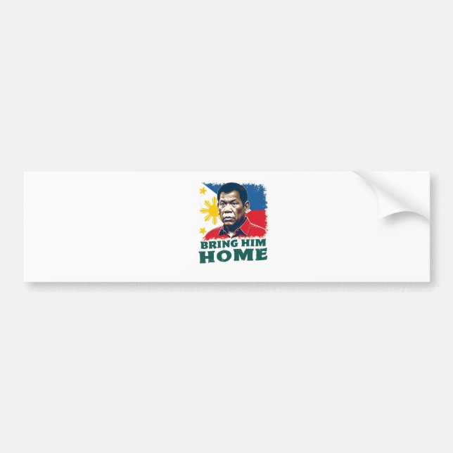 Bring Ihm Zuhause Supporter Digong Duterte Autoaufkleber (Vorne)