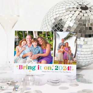 Bring It On Zwei Fotos Silvester Foto Karte