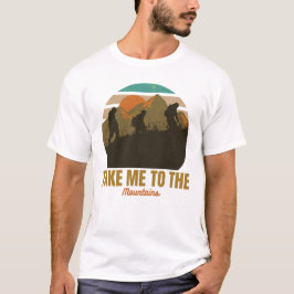 "Bring mich in die Berge" Retro-Silhouette T-Shirt