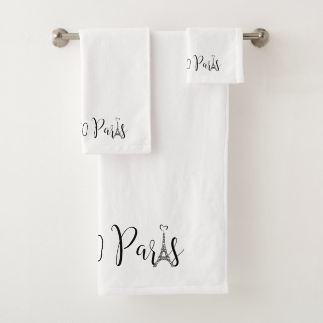 "Bring mich nach Paris" Badhandtuch Set (Insitu)