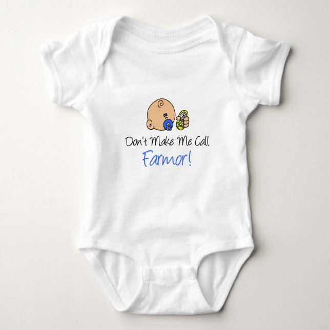 Bring mich nicht dazu, Bauernhof zu nennen Baby Strampler (Vorderseite)
