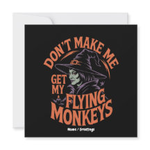Bring mich nicht dazu, meine fliegenden Affen zur 