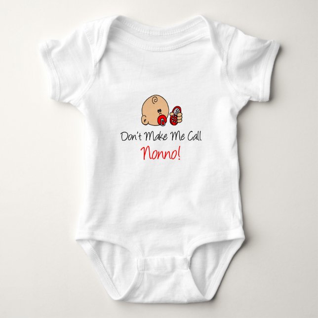 Bring mich nicht dazu, Nonno zu rufen Baby Strampler (Vorderseite)