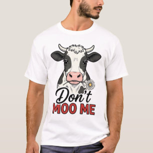 Bring mich nicht zum Lachen Kuh Vintage Gravur T-Shirt