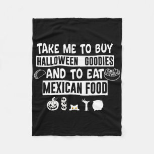 Bring mich, um Halloween-Goodies zu kaufen und mex Fleecedecke
