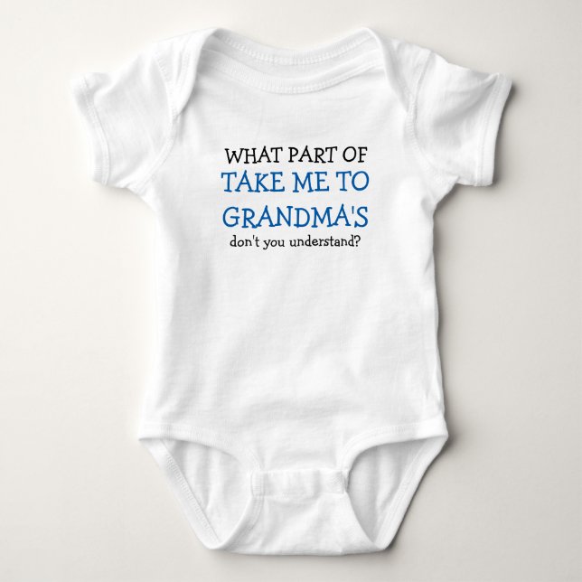 Bring mich zu Oma's bestverkauftem Baby-Bodysuit Baby Strampler (Vorderseite)