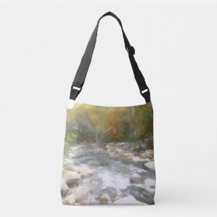 Bring mich zum Creek Impasto Kunstwerk Tragetaschen Mit Langen Trägern