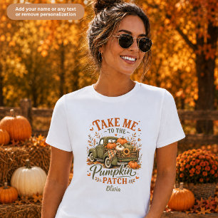 Bring mich zum Kürbisfeld Familien-Matching Tri-Blend Shirt