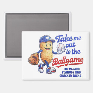 Bring mich zum lustigen Baseballspiel Magnet