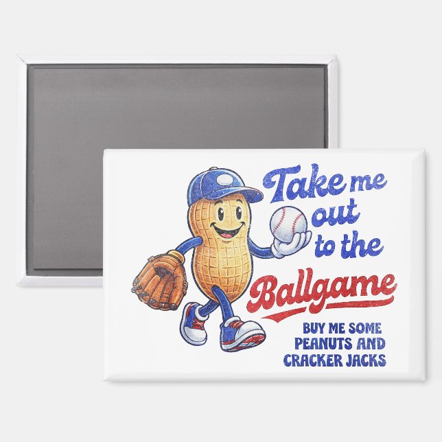 Bring mich zum lustigen Baseballspiel Magnet (Vorderseite/Rückseite)