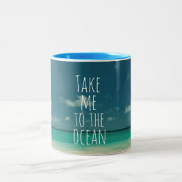 Bring mich zum Ozean Zweifarbige Tasse