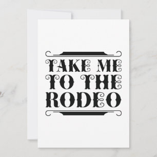 Bring mich zum Rodeo Dankeskarte