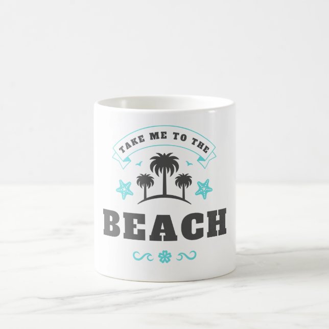 Bring mich zum Strand Kaffeetasse (Mittel)