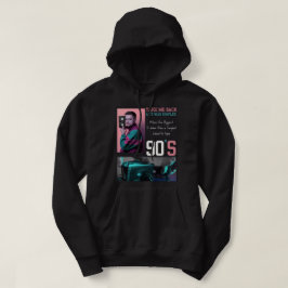 Bring mich zurück 90er Nostalgie-Kunstprint Hoodie