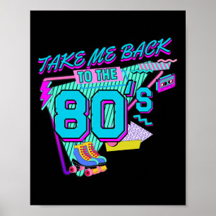 Bring mich zurück in die 80er Retro-Vintage-Hallow Poster