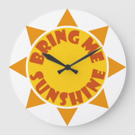 Bring mir die Sonnenscheinuhr Große Wanduhr