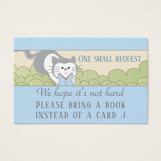 BringABook "Bibliothèque/Bleu" Insérer carte/Perso (Devant)