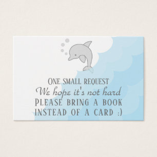 BringABook "Dolphin Blue" Beipackkarte/Personalisi