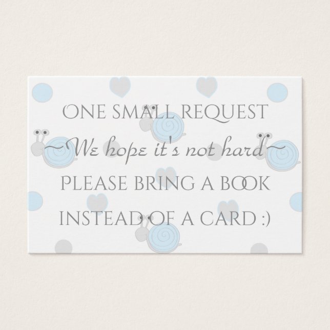 BringABook "Snips & Snail" Einsteckkarte/Personali (Vorderseite)