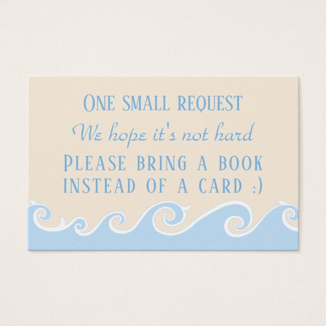 BringABook "Under the Sea" Beilage Karte/Personali (Vorderseite)