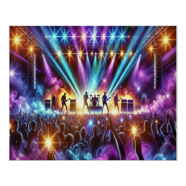 🎸 bringen die elektrische Energie eines Live-Konz Poster (Vorderseite)