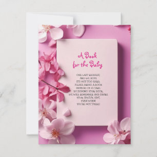 BRINGEN EINER BUCH Pink Orchids Fuchsia Baby Dusch Einladung