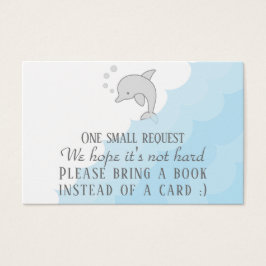 Bringen Sie ABook "Dolphin Blue" Beipackkarte/Pers