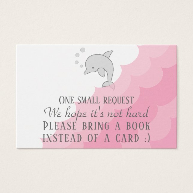 Bringen Sie ABook "Dolphin Pink" Beilage Karte/Per (Vorderseite)