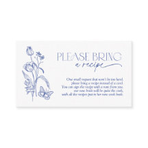 Bringen Sie bitte ein Rezept mit blauem Brautparty