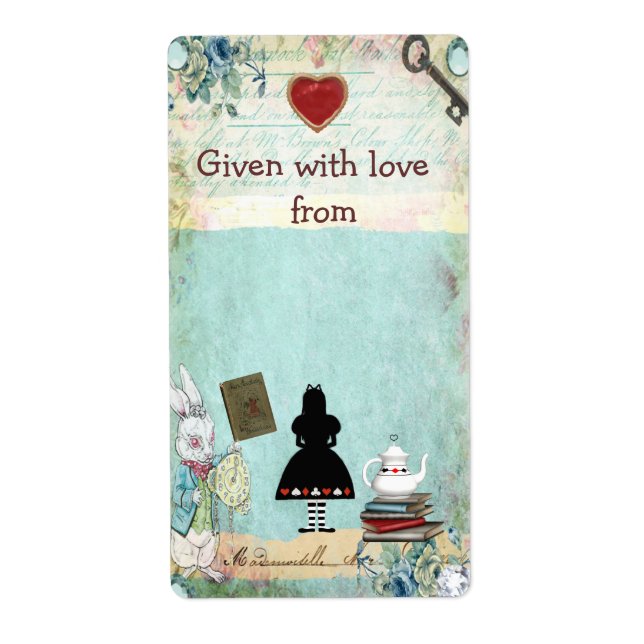 Bringen Sie Buchzeichen für eine Alice im Wunderla (Vorne)