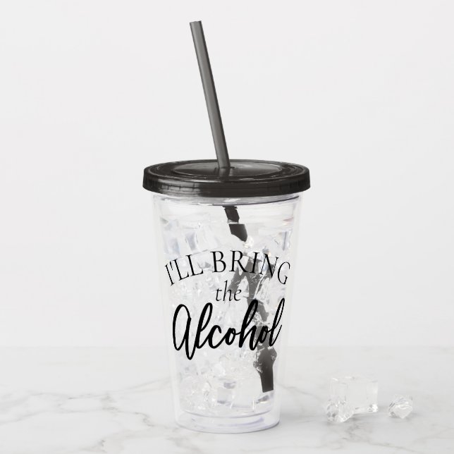 Bringen Sie den Alkohol | Chic Bachelorette Girls  Acryltrinkbecher (Vorderseite Ice)