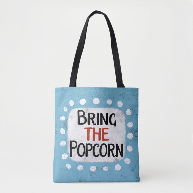 Bringen Sie die Popcorn Tote Tasche (Vorderseite)