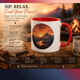 Bringen Sie die Schönheit und Ruhe der freien Natu Tasse