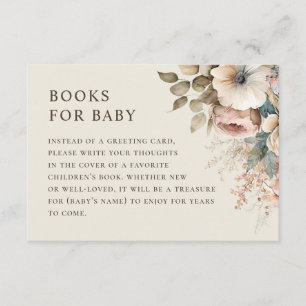 Bringen Sie ein Buch für Ihre Babyanfrage mit. Ele Begleitkarte