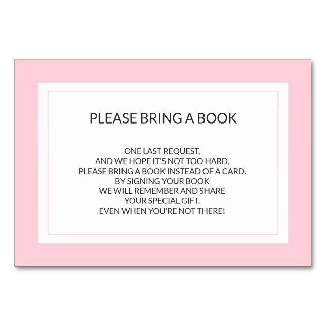 Bringen Sie ein Buch mit - Rosa White Girl Duschka Tischnummer (Vorderseite)