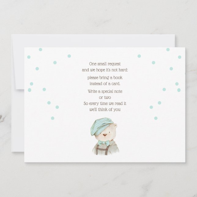 Bringen Sie eine Babyduschkarte mit der Karte mit (Vorderseite)