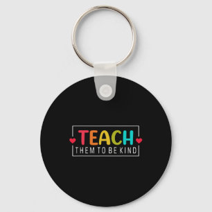 Bringen Sie ihnen bei, sich nett an die Lehrerinne Schlüsselanhänger