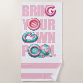 Bringen Sie Ihr eigenes Pool-Party mit Strandtuch