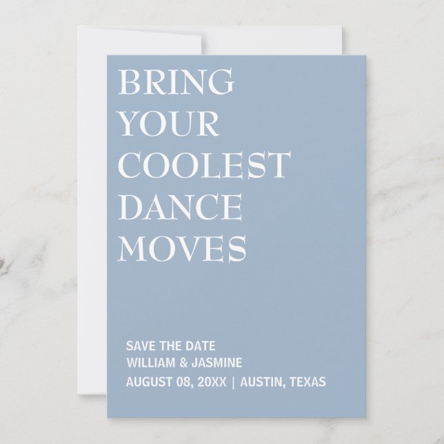 BRINGEN SIE IHRE COOLSTEN TANZMOVES WEDDING-FONNY SAVE THE DATE (Vorderseite)