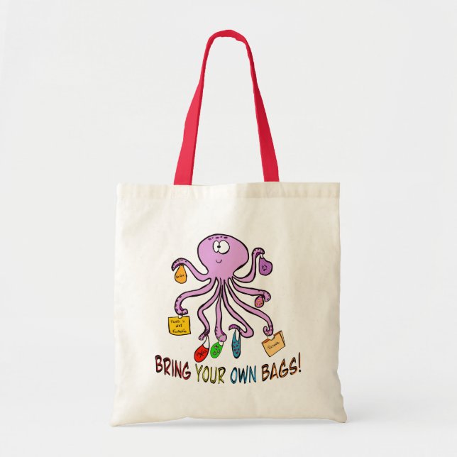 Bringen Sie Ihre eigenen Taschen mit (Vorne)