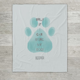 Bringen Sie meinem Hund Sprichwort Aquamarine Aqua Fleecedecke
