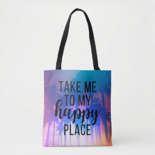 Bringen Sie mich zu meinem glücklichen Platz Boho  Tasche