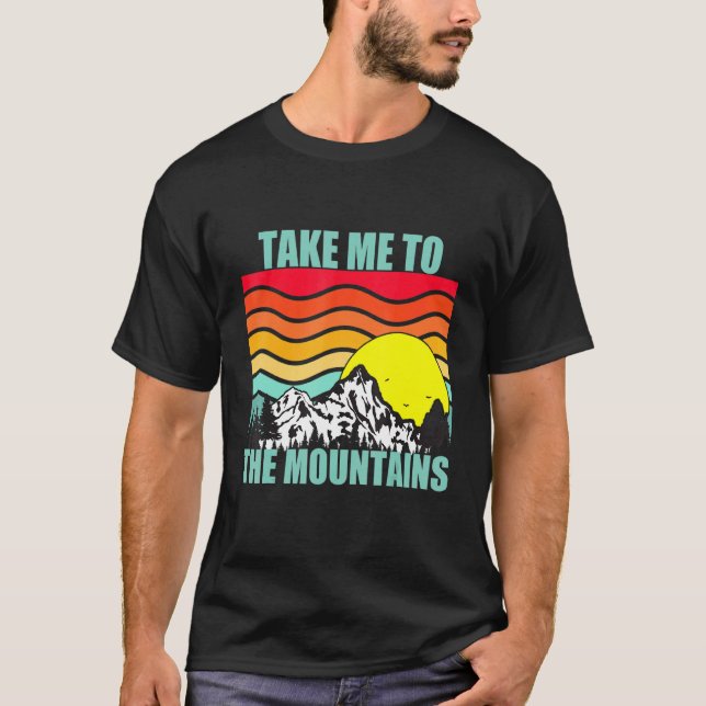 Bringen Sie mich zum Mountainbike Camping Camper A T-Shirt (Vorderseite)