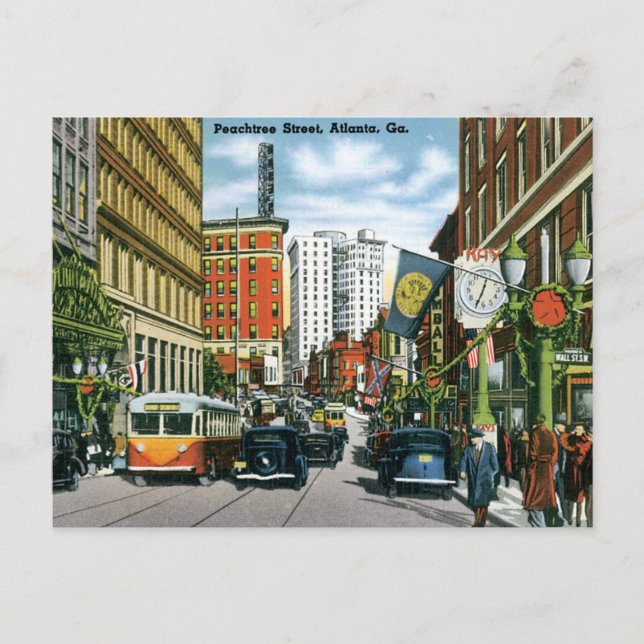 Bringen Sie mich zurück in den alten Atlanta Postkarte (Vorderseite)
