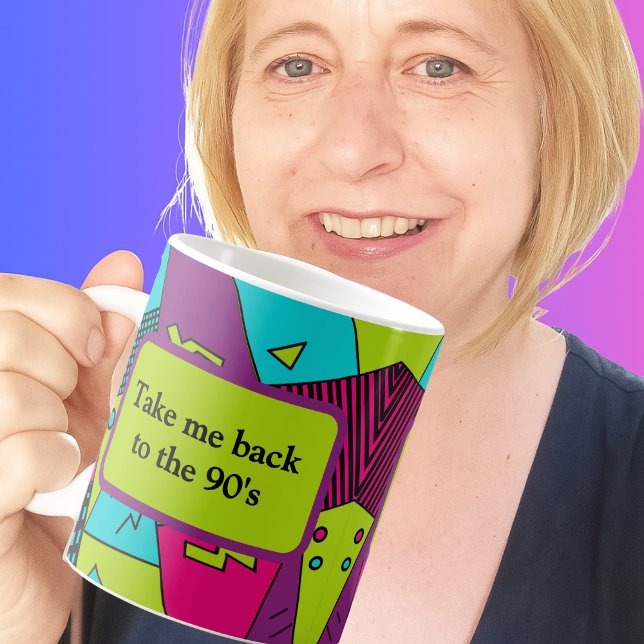 Bringen Sie mich zurück in die 90er - 90er Jahre Kaffeetasse (Von Creator hochgeladen)